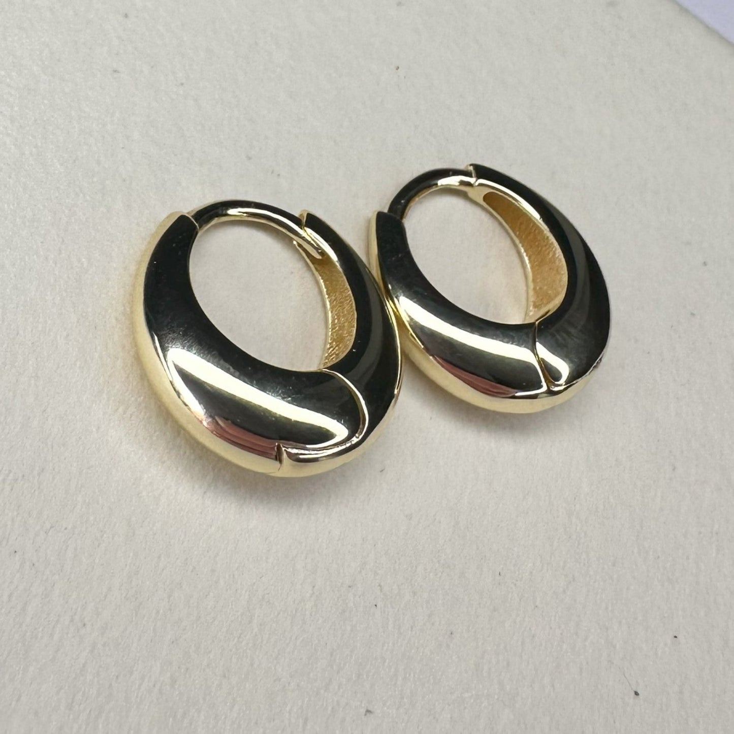 Silhouette Huggie Earrrings