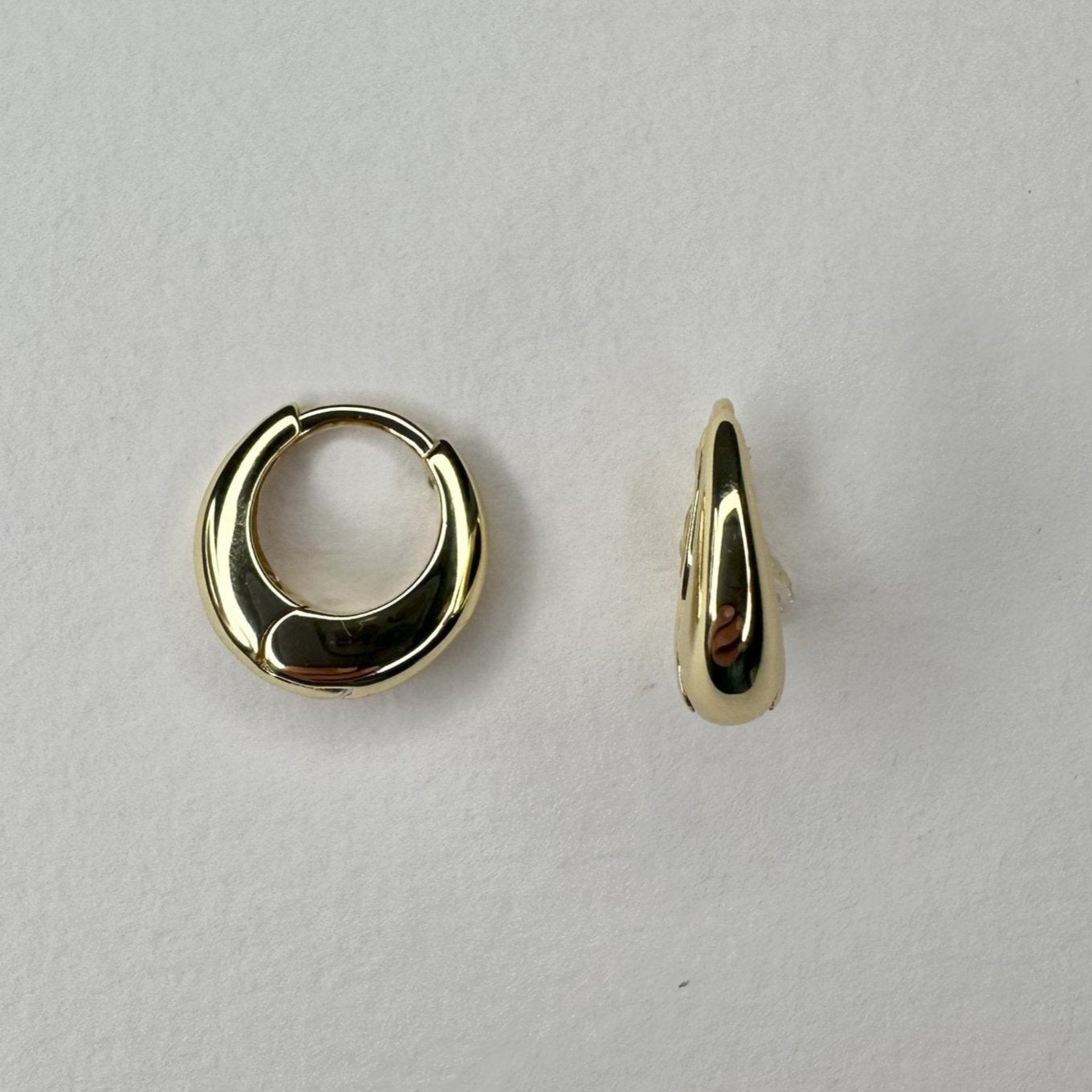Silhouette Huggie Earrrings