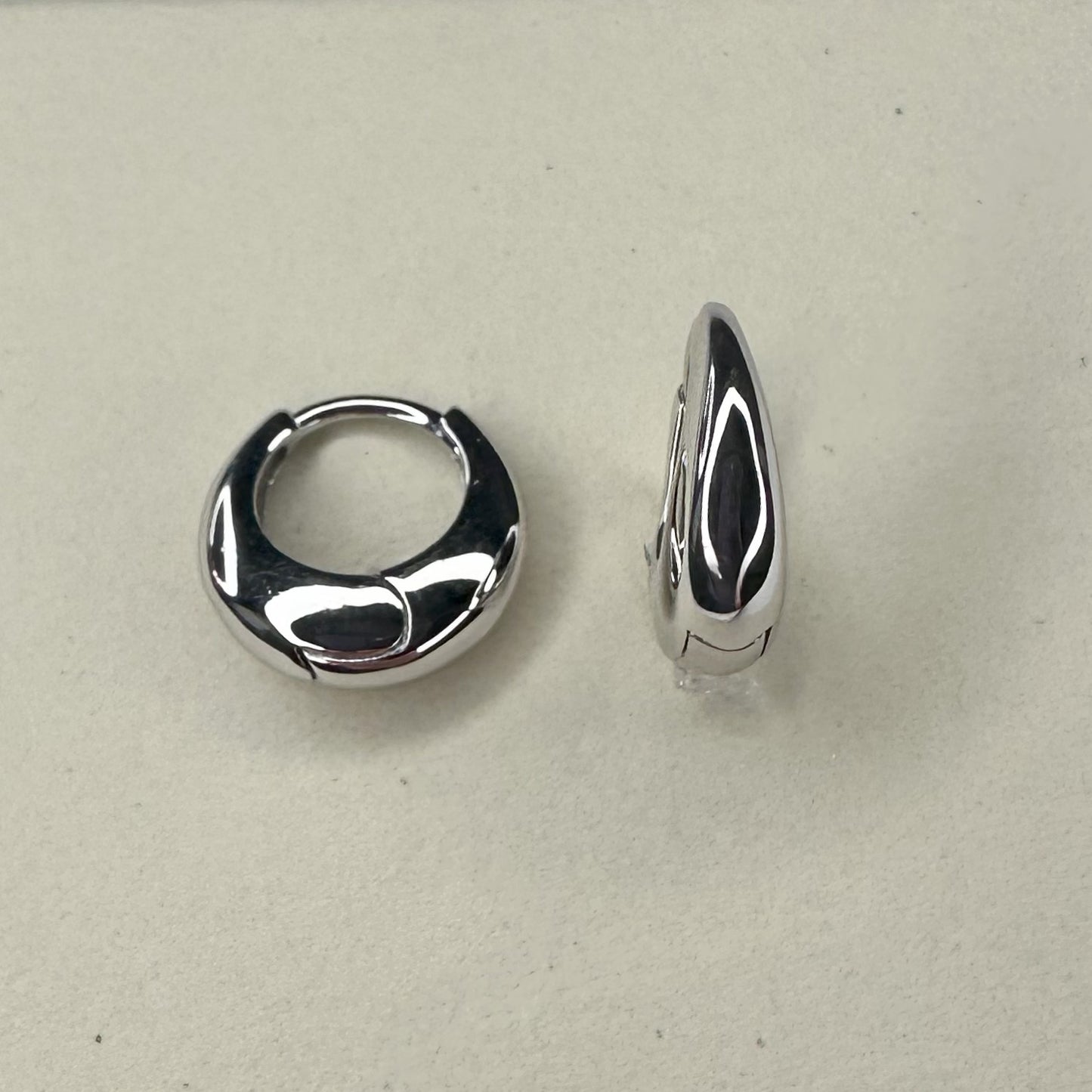 Silhouette Huggie Earrrings