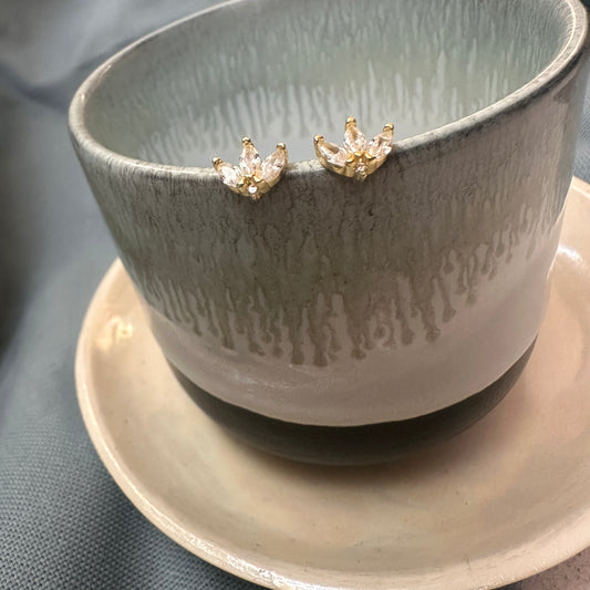 Illumina Triple Marquise Stud Earring
