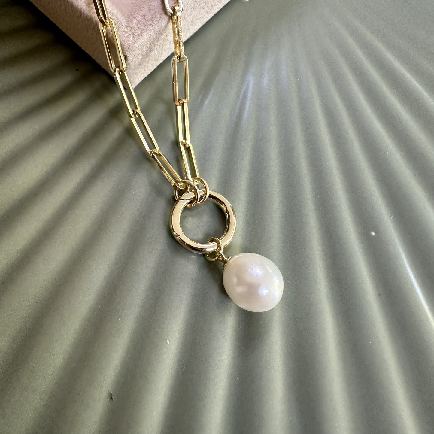Modern Single Pearl Charm