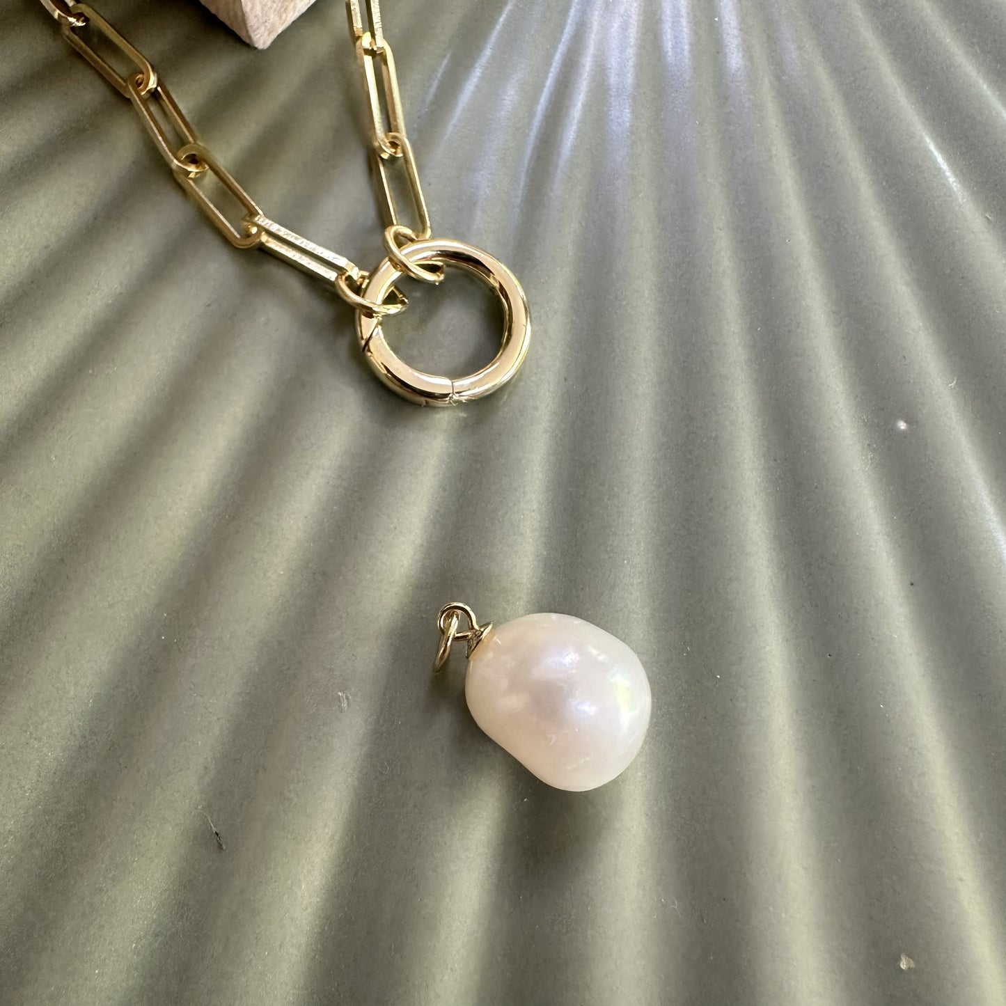 Modern Single Pearl Charm