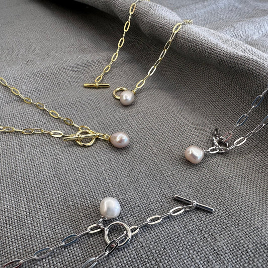 Freshwater Pearl T-Bar Bracelet