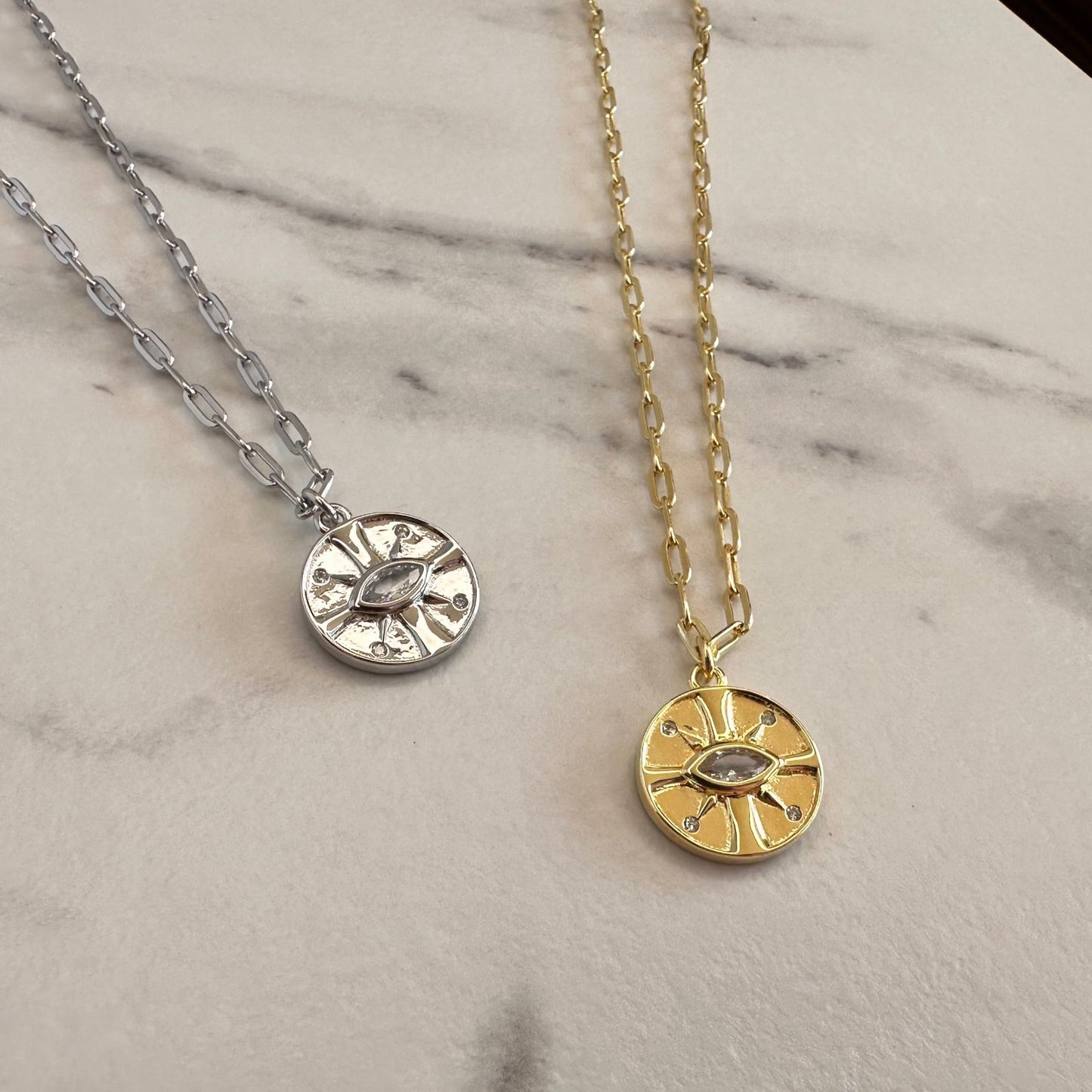 Celestial Compass Pendant Necklace