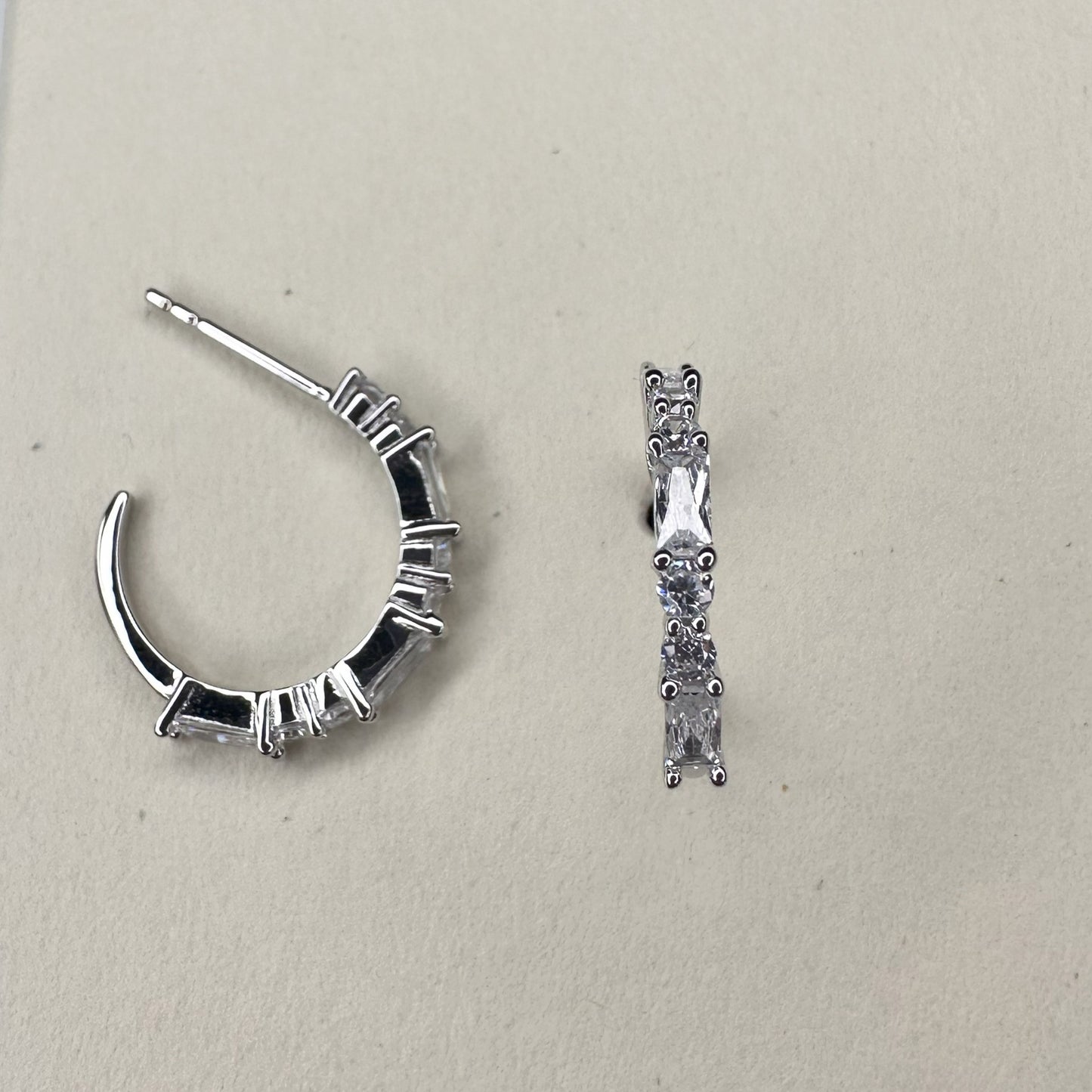 Illumina Gemstone Hoop Earring