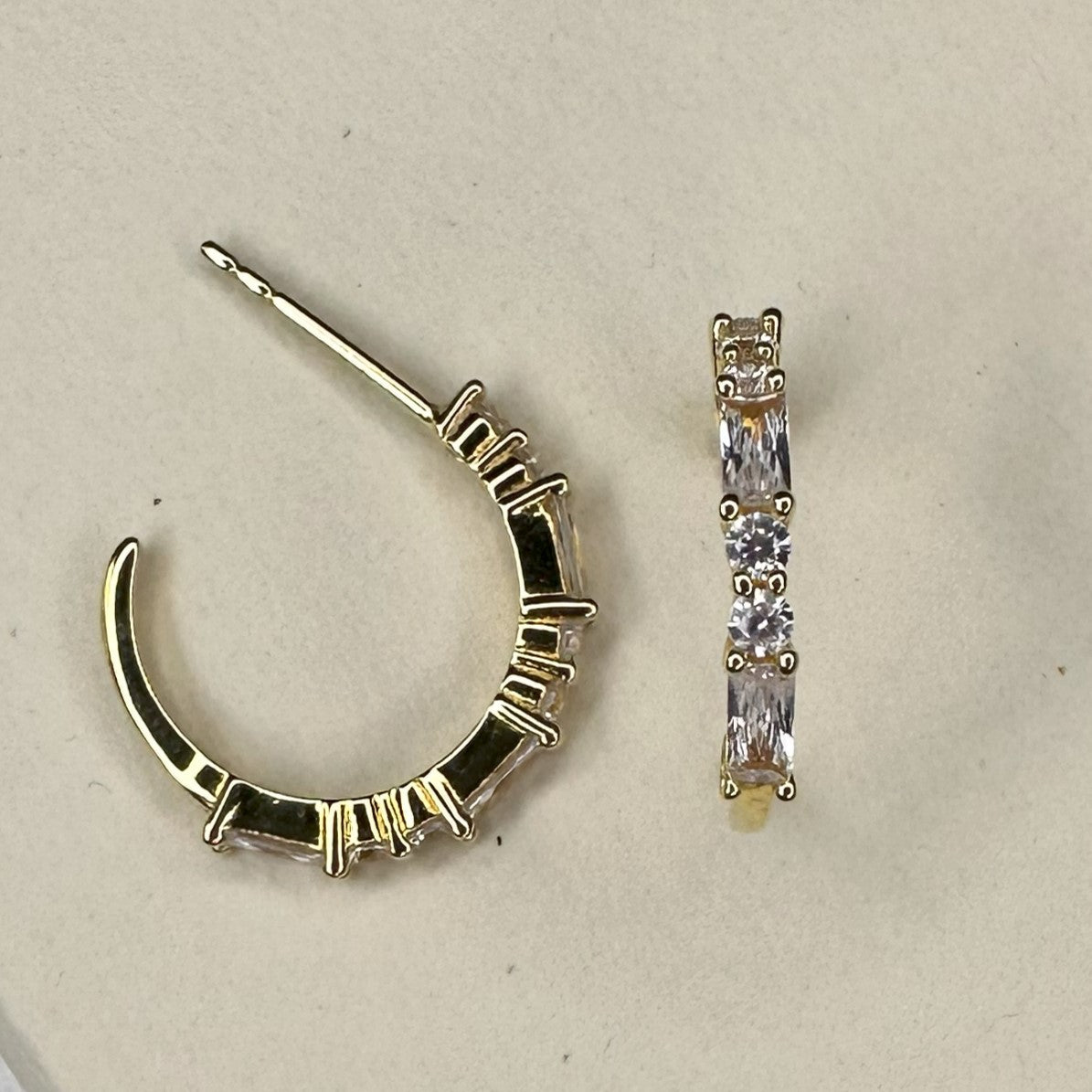Illumina Gemstone Hoop Earring
