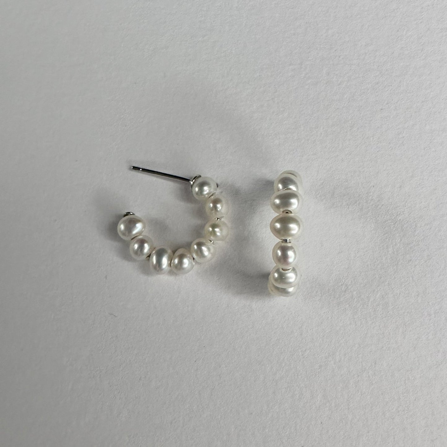 Pearl Envy Freshwater Pearl Medium Hoop Earring