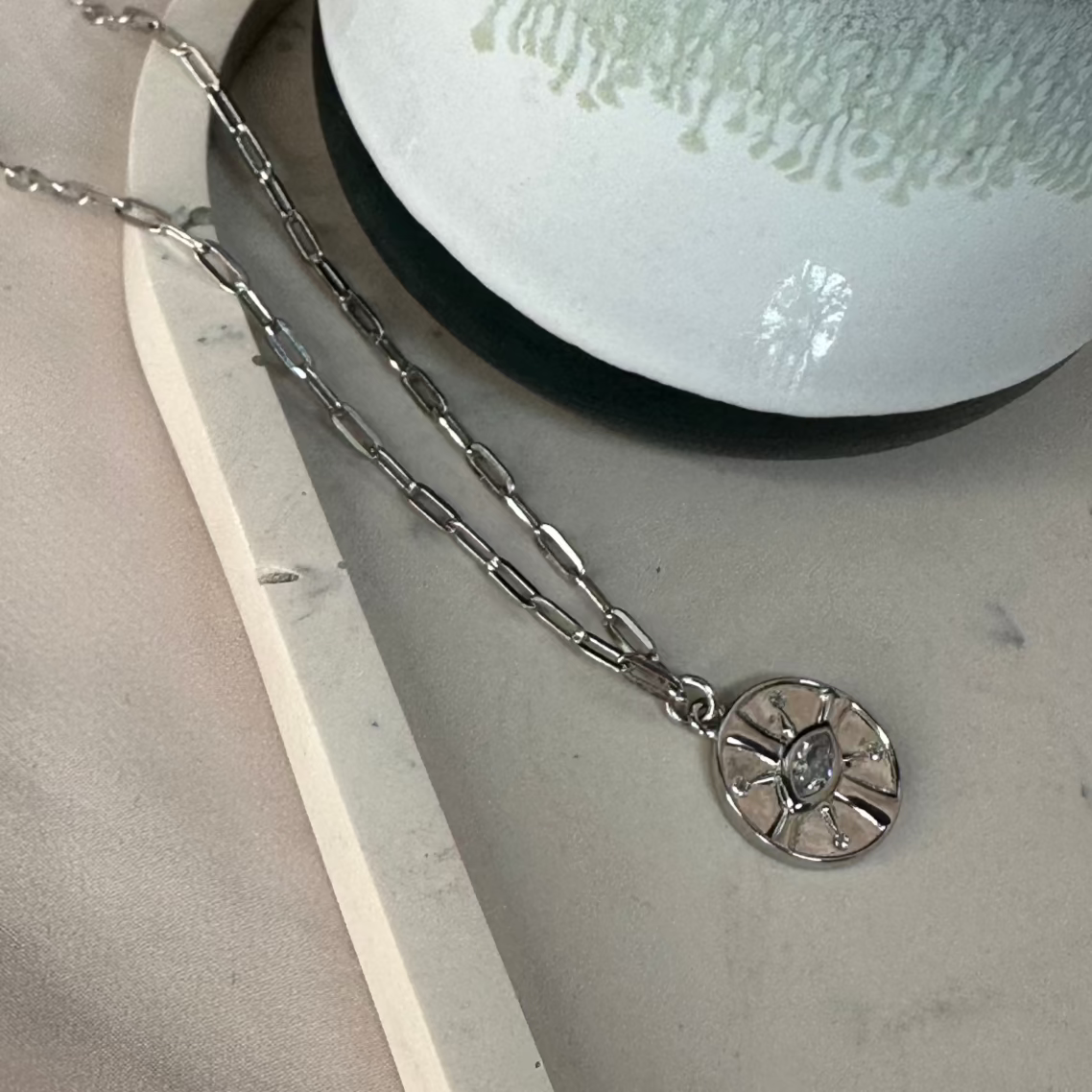 Celestial Compass Pendant Necklace