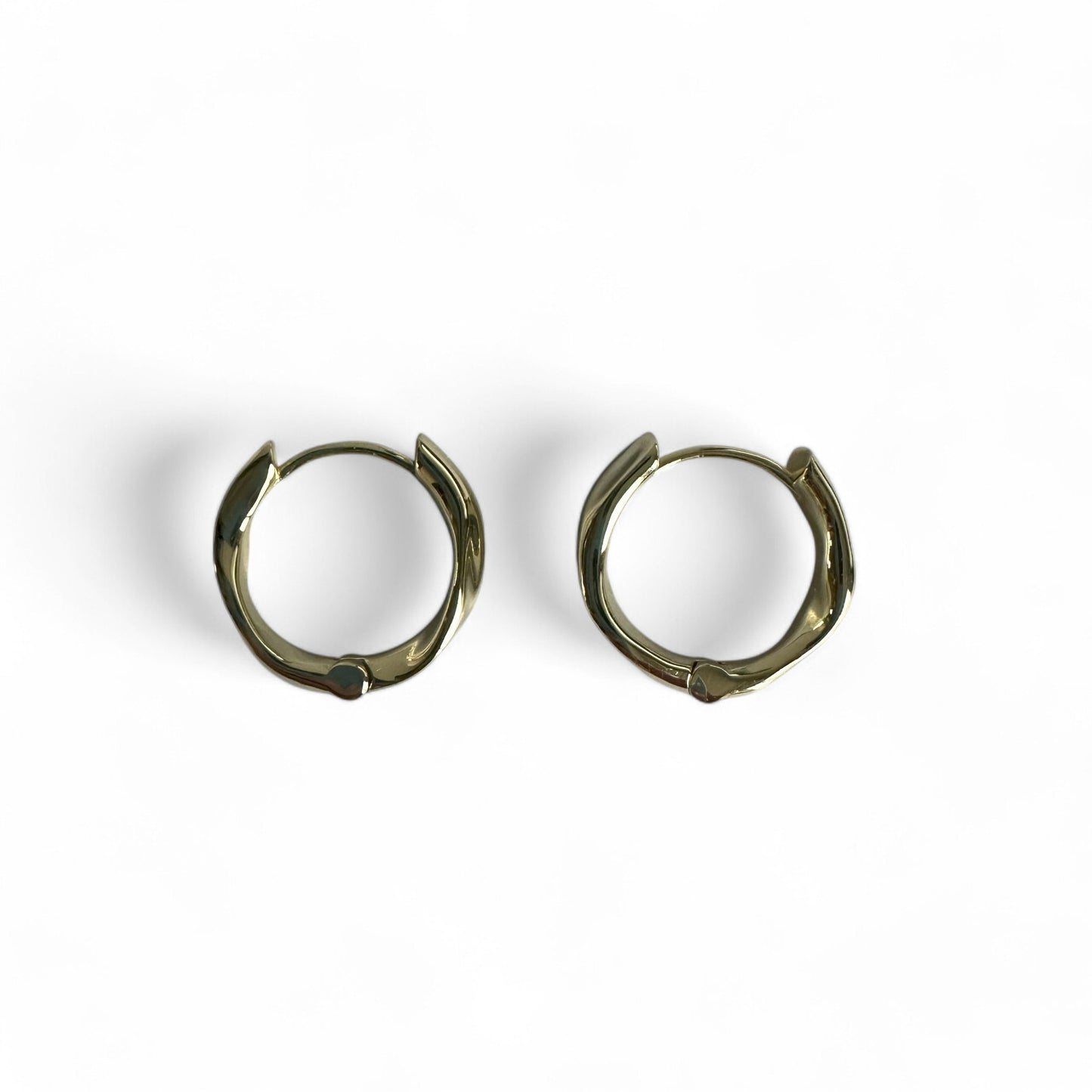 Organic Chunky Statement Gold Hoop