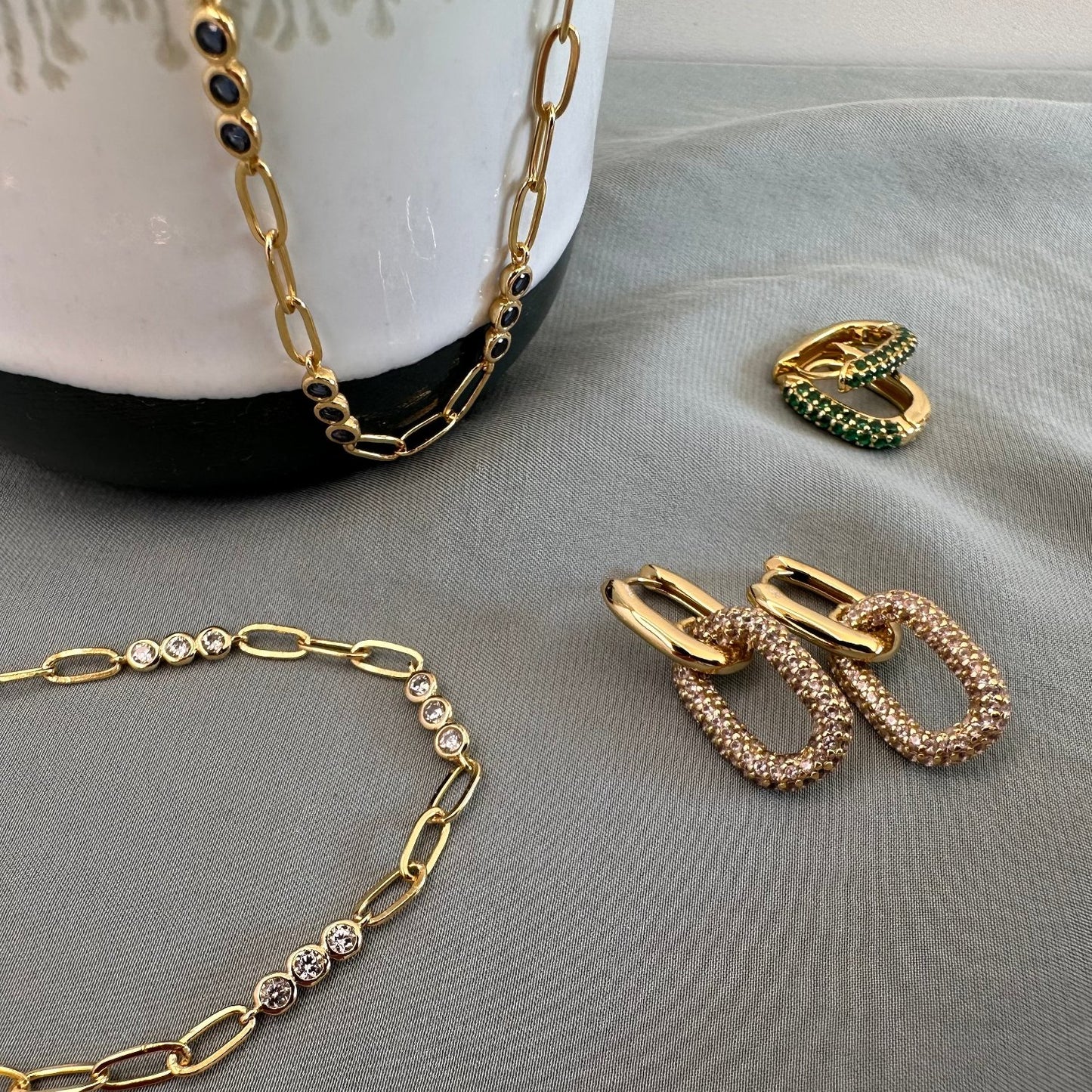 Triple Haze Gemstone Bracelet Chain