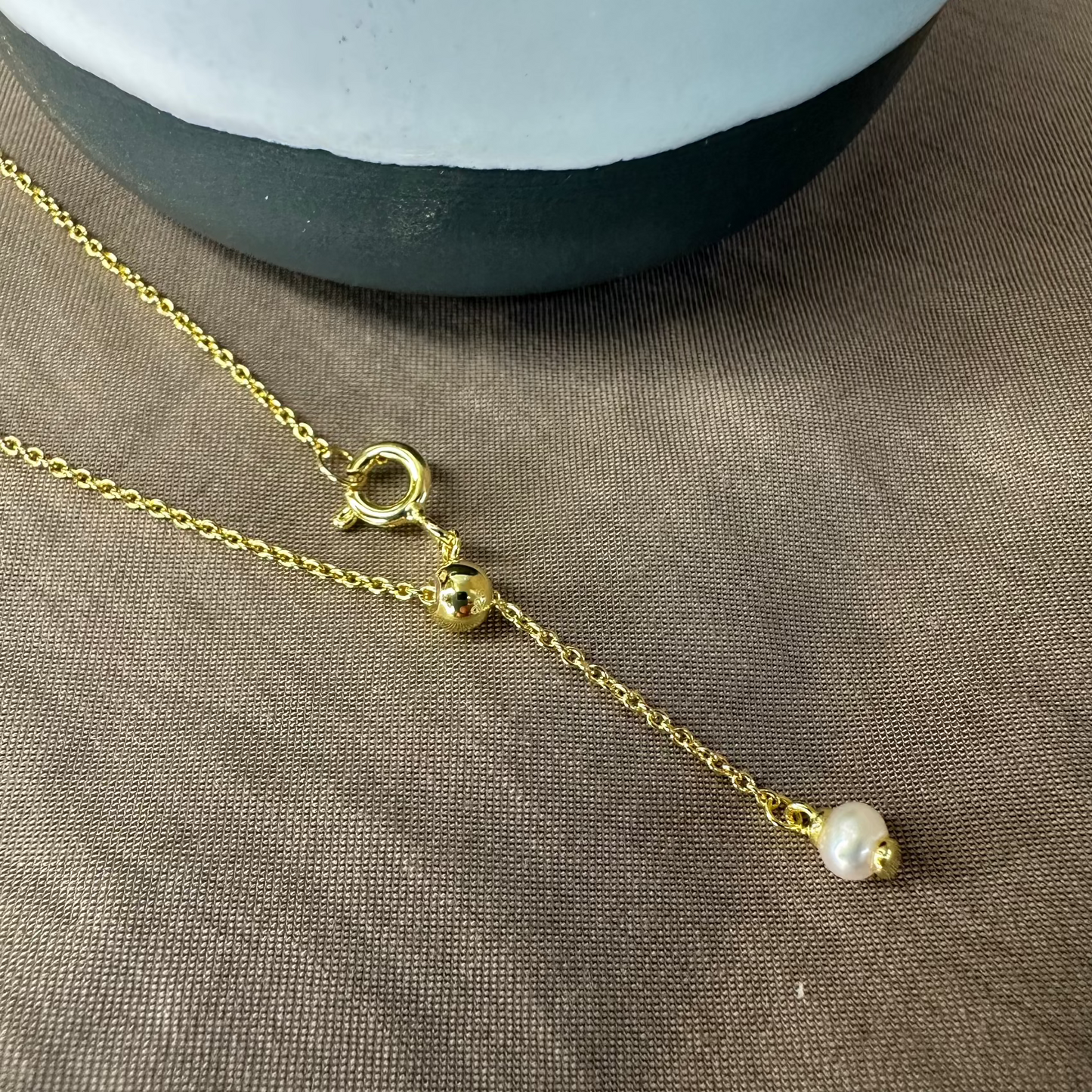 Adjustable Slider Freshwater Pearl Necklace